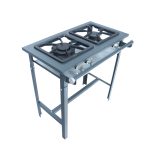 Cocina Industrial a Gas de 2 Quemadores 1S/1D.