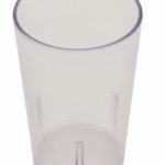 Vaso Apilable Pebbled de Plástico SAN de 10 Onzas Transparente