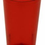 Vaso Apilable Pebbled de Plástico SAN de 12 Onzas Rojo