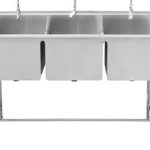 Fregadero de 3 Tanques con Dos Escurrideros 18"x18"x12"