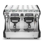 Máquina profesional p/café de 2 grupos, USB Blanco 220V/60hz/1ph