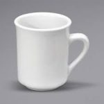 BUFFALO: Taza tipo Mug Apilable de Porcelana Blanco de 9 Onzas