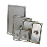 Tapa para Pana de Baño Maria de Acero Inoxidable 1/4 Lisa