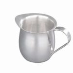 Jarrita forma campana para leche de acero inoxidable 8oz