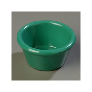 Ramekin verde liso de melamina de 2 Oz