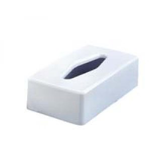 Cubierta para caja de kleneex color blanco fabricada de plastico
