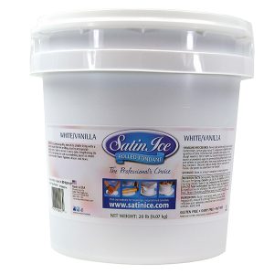 Cubeta de Fondant de Vainilla de 20 Lbs Blanco