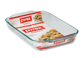 Pyrex rectangular para hornear de vidrio capacidad  3 Qt