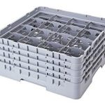 Rack para Vasos de 9-3/8" con 16 Compartimentos y 4 Extensores de 19-3/4"x19-3/4"