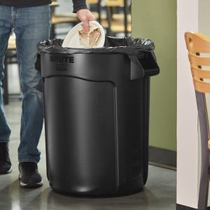 Contenedor Redondo Brute de 32 Galones Negro