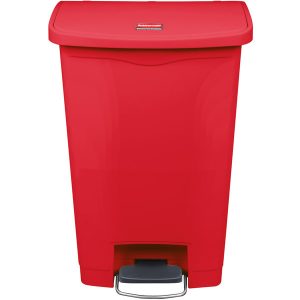 Slim con tapa de resina, color rojo de 50 L. /13 G