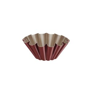 PARIS: MOLDE PARA PAN BRIOCHE ANTIADHERENTE 22CM COLOR ROJO