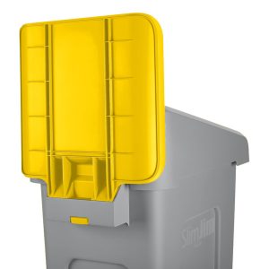 Tablero Billboard para contendor Slim Jim 23gl de plástico amarillo
