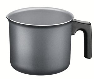 TURIM: Olla para Hervir Leche de 1 Lt Antiadherente Negro