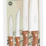 DYNAMIC: Juego de 4 Cuchillos con Mango de Madera