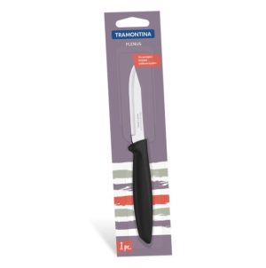PLENUS: Cuchillo Mondador de 3" con Mango Negro