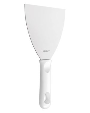 PROFESSIONAL: Espátula para Cocina de 4" con Mango de Polipropileno Blanco