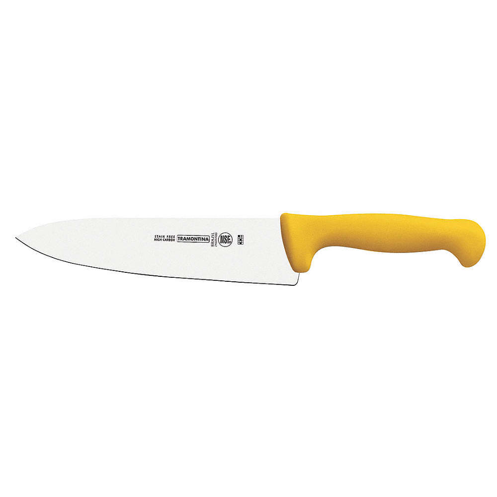 Cuchillo de Chef de 8 con Mango de Polipropileno Rojo - ECONOMART