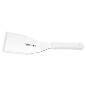 PROFESSIONAL: Espátula para Hamburguesa de 6x3-1/2" con Mango de Polipropileno Blanco