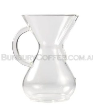 Infusor tipo decanter para café de vidrio con mango 6 tazas