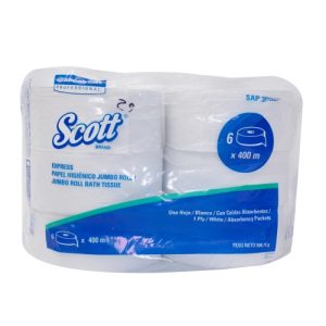 (30225139)(30242703) Papel higienico jumbo rollo doble hoja, 1x250 mts -UND