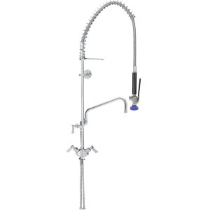Llave PreRinse con montaje de mesa, grifo de 12" y válvula tipo spray chorro