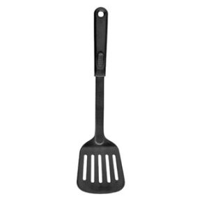 Espatula ranurada 13" resistentes al calor de hasta 410°f de nylon negro