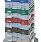 Rack para Vasos de 6-7/8" con 36 Compartimentos y 3 Extensores de 19-3/4"x19-3/4"x8-7/8"