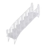 Puente de escalera para decorar pastel 13.85 x 3.1 x 3.75", color transparente