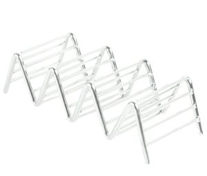 Soporte para Tacos de 3 o 4 Compartimientos de Acero Inoxidable de 6"x2-1/2"