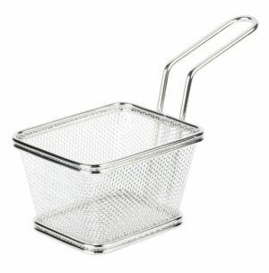 Canasta Cuadrada para Servir Frituras de 4"x3-1/4"x2-1/4"
