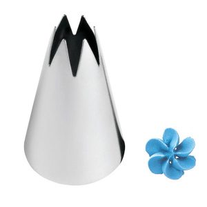 Boquilla para decorar # 1M , con forma de estrella abierta