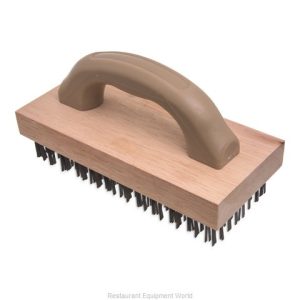 Cepillo con cerdas planas de acero.