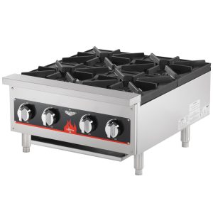 Cocina de sobremesa a gas de 4 quemadores