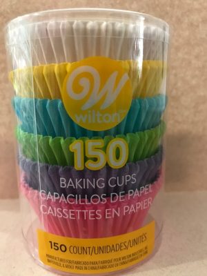 Molde desechable para cupcake colores claros varios 2" dia. PAQ150und
