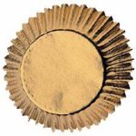 Molde desechable de papel dorado Paquete de 24pz.