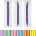 Set de 3 Peines para glaseado, dim. 9 " x 3".