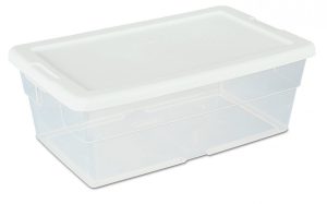 Caja p/ almacenar alimentos 15.5" W x 25" L x 8.75" D blanco