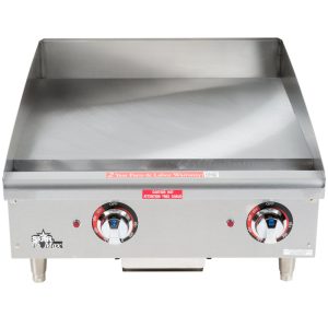 Plancha 24" x 24" de acero inoxidable electrica 208V/60HZ/1PH