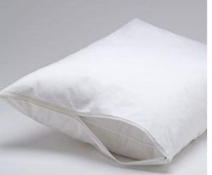 Protector de Almohada Estándar con Zipper 21"x27" Blanco
