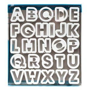 Juego de cortador de galletas letras del alfabeto.