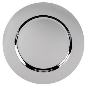 Plato Base Plateado Cromado de 12-1/4"