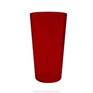Vaso Apilable Pebbled de Plástico SAN de 20 Onzas Rojo