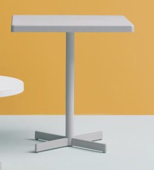 Top Cuadrado para Mesa de PET de Polietileno de 70x70 cm Gris Claro