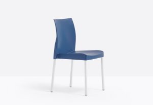 Silla modelo ICE apilable COLOR AZ (AZUL)
