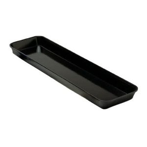 Bandeja Ebony de 8-7. Fibra de vidrio, negro.
