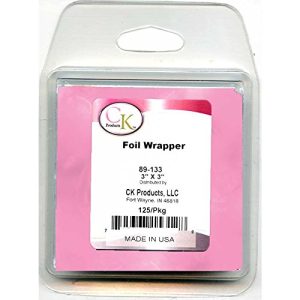 Envoltura de papel celofan para chocolate color rosado paq 125 und