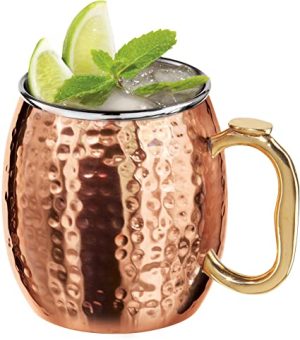 Taza Moscow Mule Martillada de 18 Onzas