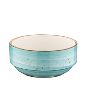 AQUA:Tazón de 16 oz de porcelana