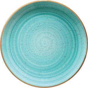AQUA:Plato redondo de porcelana de 10.6"